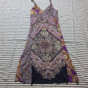 Lucky Brand Paisley Purple Maxi Dress